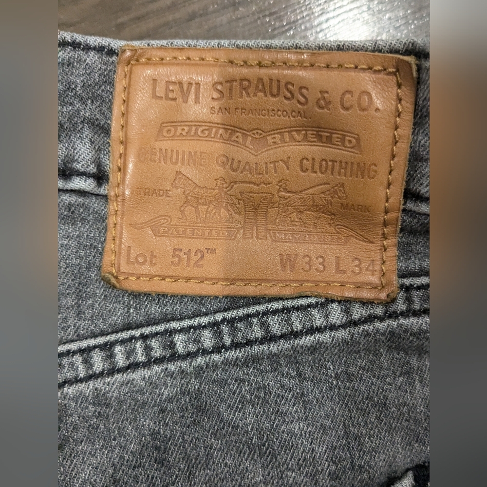 Levi's 512 Premium faded black 33x34